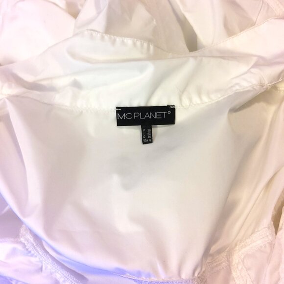 NWT MC PLANET Women's High Quality Casual White Jacket Lightweight Size 6 S - Picture 8 of 8